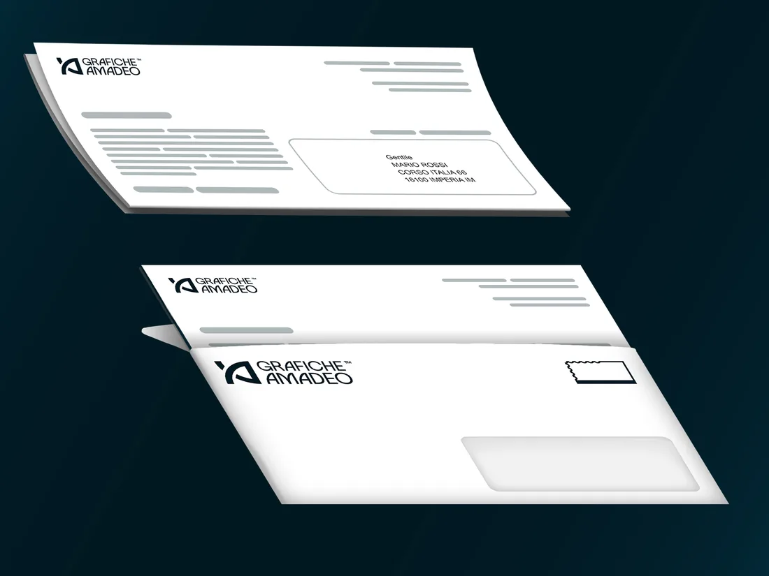 Imbustamento automatico — stampa a foglio Grafiche Amadeo