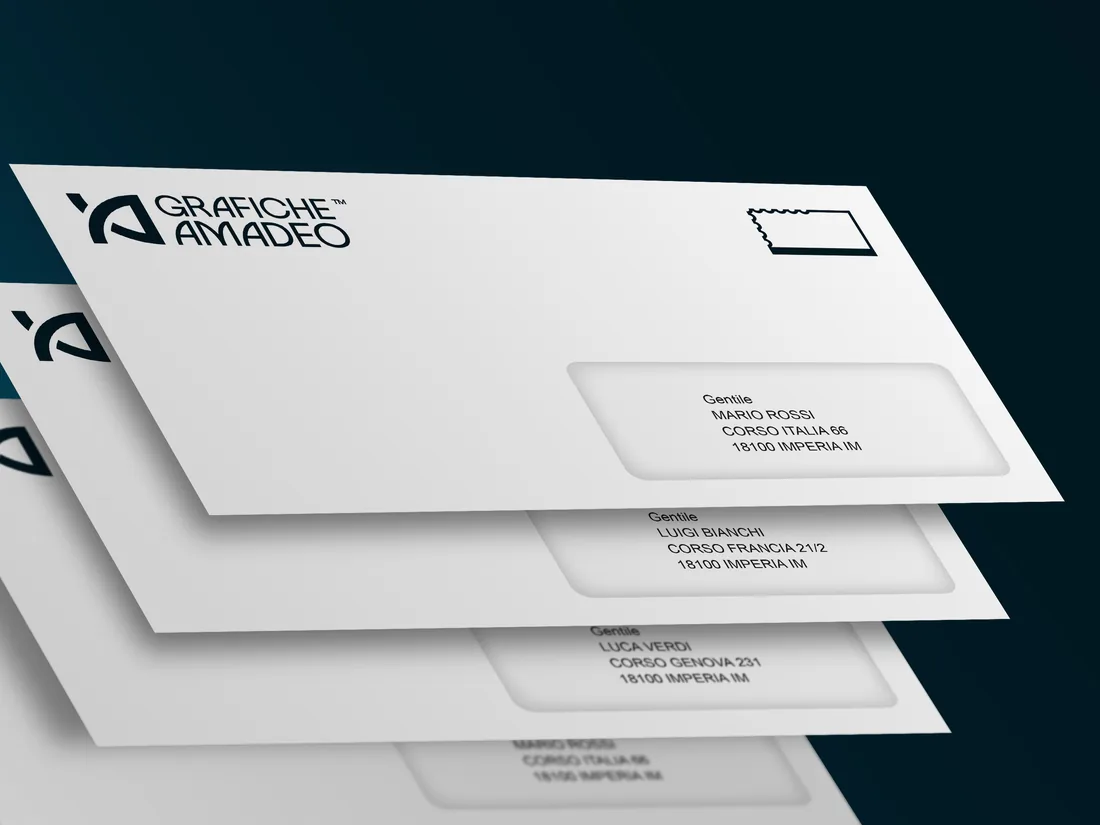 Stampa dati variabili — stampa a foglio Grafiche Amadeo
